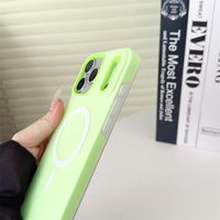 Coque de téléphone magnétique antichoc 2-en-1 couleur bonbon simple pour iPhone 17 Pro Max 17 Air 16 15 14 13 12 11 – Housse de protection mate