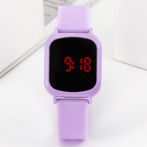 2026 YTIME 12/24-Stunden Individuell Bedruckte Regenbogenfarbene Silikon-Großdisplay-Touchscreen Kinder-LED-Digitaluhr - Product Image 3