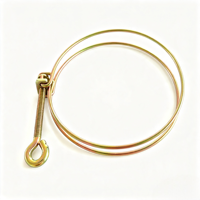 Collier de serrage réglable en acier inoxydable de 110 mm avec poignée en métal pour applications robustes, tailles personnalisables