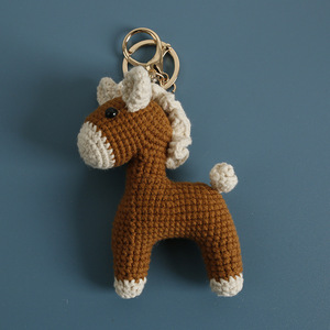 Llavero de Caballo Rojo de Ganchillo, Muñeco de Animal Tejido a Mano, Lindo y Divertido Regalo, Colgante de Cebra, Llavero de Ganchillo, Año Nuevo Lunar 2026 - Product Image 6