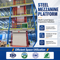 Plateforme en acier pour entrepôt, solution de stockage robuste, rayonnage de grande capacité, protection contre la corrosion, certifié ISO9001, gain de place