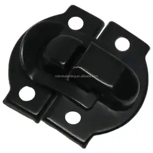 מתכת שחור גימור בטוח מנעול אופנה יין עץ תיבת מנעולי קטן מתנת סיגר תכשיטי תיבת עדיפה להיצמד לתפוס אבזם - Product Image 1