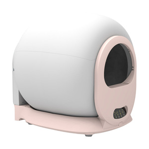 Smart <b>Cat</b> Litter <b>Box</b> Round 68L Automatic Deodorizing Enclosed Pink White Large Capacity <b>Cat</b> Toilet Cleaning Tuya Control - Product Image 2