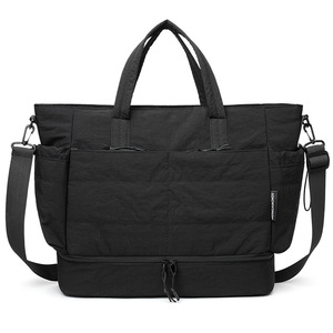 Sac de transport coréen léger matelassé grande capacité avec doubles poches latérales pour bouteilles d'eau et rangement multicouche pour courts séjours d'affaires - Product Image 3