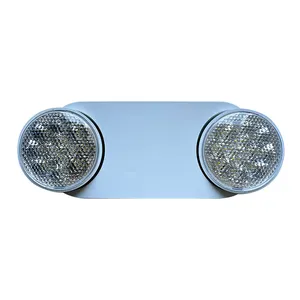 US Standard Led Emergency Exit Lighting Fixtures Luz de emergência impermeável com 2 Led Bug Eye Heads e Back Up Baterias