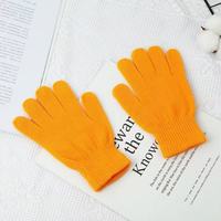 Mitaines sans doigts en acrylique unies pour garçons et filles, gants tricotés mi-doigts pour hommes et femmes, idéaux pour l'hiver