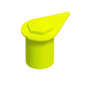 Cache-roue HBL24 en plastique technique jaune fluorescent pour camions et bus, anti-poussière, remplacement et réparation - Product Image 2