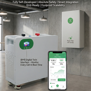 แบตเตอรี่เก็บพลังงานแสงอาทิตย์ LiFePO4 ขนาด 51.2V 314Ah 16kWh พร้อมระบบจ่ายไฟต่อเนื่อง 200A รองรับ CAN RS485 Smart BMS IP54 สำหรับสถานีฐาน <span class=keywords><strong>BTS</strong></span> - Product Image 1