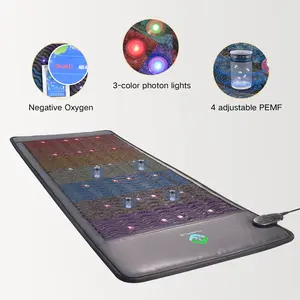 7 Crystal Infrared Pemf Mat Pemf Magnetic Therapy Device Pemf Mat Infrared Jade Stone Negative Ion