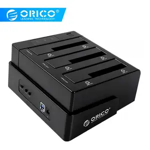 ORICO 6638US3-C USB 3.0 ساتا 2.5 ''/3.5'' خارج الخط استنساخ قاعدة تركيب الأقراص الصلبة-أسود
