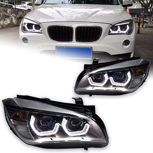 Ensemble de phares LED Angel Eyes DRL WLJ pour <span class=keywords><strong>BMW</strong></span> X1 <span class=keywords><strong>E84</strong></span> 10-15, phare à double faisceau, remplacement de phare, Plug & Play - Product Image 1