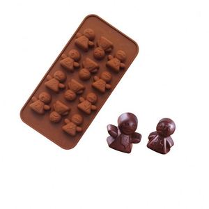 600 12แม้อีโมติคอนตุ๊กตาซิลิโคนช็อคโกแลตแม่พิมพ์น้ำแข็งตาข่ายแม่พิมพ์ปูนปลาสเตอร์น้ำมันหอมระเหยแม่พิมพ์ - Product Image 1