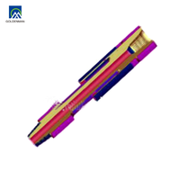 Outil de filetage API pour moteur, pour utilisation en champ pétrolier, avec collier de filetage conique/subconique bleu