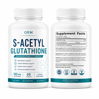Comprimés de S-Acétyl Glutathion Marque Blanche OEM ODM, Formule Personnalisée, Vitamine C, Sélénium, Emballage et Fourniture pour Marques de Bien-être