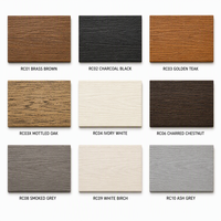 Revêtement mural extérieur imperméable en composite bois grainé enduit PU pour parc |   DBS DBSJAZ07 187.5x16mm