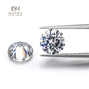 Kaisney Wholesale price GRA certificate Round cut 3-15mm Moissanite diamond D VVS loose moissanite gemstone for Jewelry making