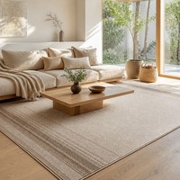 Tapis de salon tuftés 100 % polyester personnalisés, tapis de bain luxueux en peluche, absorbant et à séchage rapide, design spa, décoration de salle de douche, taupe