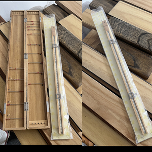 Règle de mesure de ligne de pêche en bambou OEM en gros, règle de distance pour hameçon en bois, jauge de ligne de pêche <span class=keywords><strong>Tenkara</strong></span> pour la pêche à la Heraa - Product Image 6
