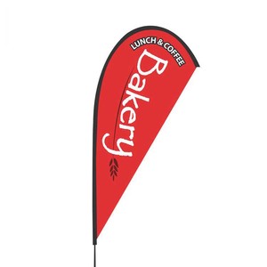 Diseño de bandera de plumas de playa personalizado Bandera de <span class=keywords><strong>surf</strong></span> voladora Bandera de sublimación de gota con poste al aire libre - Product Image 2