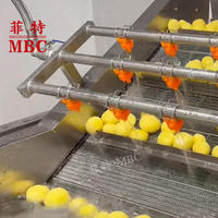 MBC personnalisé industriel automatique fruits légumes machine de traitement pomme de terre carotte betterave nettoyage épluchage séchage ligne d'emballage
