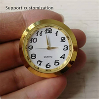 Vente en gros : Cadran de montre rond en cristal de 36 mm, fournitures de bureau, mouvement de montre personnalisé incrusté, cloche métallique, montre artisanale, offre spéciale