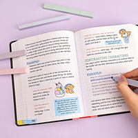 Stylo surligneur carré Macaron en gros, couleurs douces, encre à séchage rapide pour la mise en évidence biblique, le journaling, logo personnalisé pour étudiants