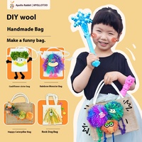 Sac bandoulière créatif en coton tissé fait main Apollo Rabbit – Kit de couture et de tissage DIY pour activités de vacances, dès 7 ans