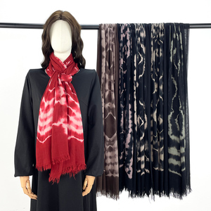 Voile Hijab en Rayonne Modal Premium Personnalisé Tie-Dye Style Américain Populaire, Écharpe pour Cheveux, Châle pour Femmes, Khimar Nouveauté 2026 - Product Image 3