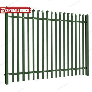 Groothandel Gepoedercoat W D Bleke Ronde Top Enkele Puntige Driepuntige Veiligheidshekwerk Stalen Palissade Hek - Product Image 3