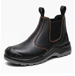 Chaussures de sécurité en cuir de vachette avec embout en acier DF1020, bottes de sécurité longues, chaussures de sécurité personnalisées OEM ODM, stock personnalisé OEM ODM. - Product Image 3