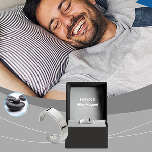 Hoexe แหวนแม่เหล็กสีเงินแบบพกพาสวมใส่สบายสำหรับผู้ชาย - Product Image 2