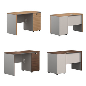 Executive Office <strong>Desk</strong> <strong>Unit</strong> with Bookshelf and File Cabinet Modern Wooden Adjustable Height Wall Mount <strong>Desk</strong> for Managers - Product Image 6