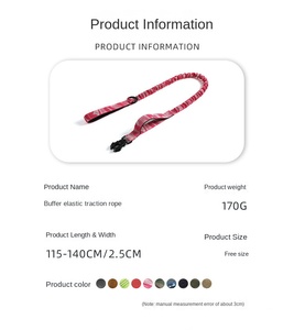 Gran oferta, correas duraderas ajustables de nailon personalizadas, correa elástica de alta resistencia para mascotas, hebilla de rana, correa para perro para entrenamiento, correa para perro mascota - Product Image 2