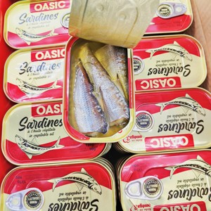 Sardinas Enlatadas en Aceite Vegetal, 125g, Pescado Fresco, Mariscos para una <span class=keywords><strong>Dieta</strong></span> Saludable - Product Image 2