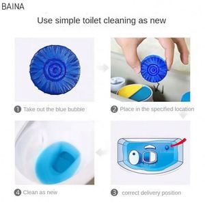 Tablettes nettoyantes automatiques pour cuvettes de toilettes, bloc solide à bulles bleues, vente en gros - Product Image 2