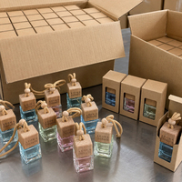 Diffuseur de parfum pour voiture, flacon vide pour diffuseur de parfum, diffuseurs de voiture suspendus, flacon vide avec boîte
