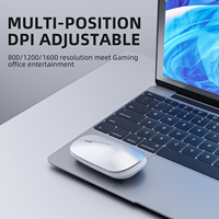 Ratón Inalámbrico Láser Recargable de 2.4G para Diestros, Mini Interfaz USB, Silencioso, Portátil, Accesorios para Computadora, Laptop