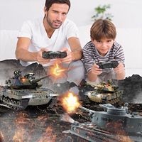 1:18 alman Leopard 2 A6 RC ana savaş RC tankı titreşim duman lansmanı mermi askeri oyuncaklar uzaktan kumanda ile savaş Tank araba