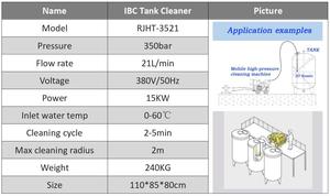 Nettoyeur haute pression 1000L IBC pour eau froide, neuf, avec pompe de nettoyage haute performance - Product Image 5