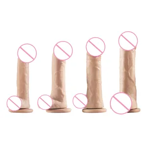 Mainan Seks Wanita Silikon Realistis Dildo Silikon Cair untuk Membuat Penis