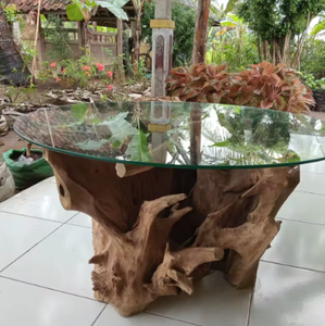Antique <b>Reclaimed</b> Teak Wood Traditional Farmhouse Solid Wood Adjustable Dining <b>Table</b> for Apartment and Hotel Use - Product Image 4