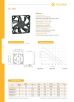 YCCFAN 40x40x7mm 4007 YDH4007C05 Cycleseal Bearing 5V Dc Ventilador de refrigeración sin escobillas Ventiladores de flujo axial