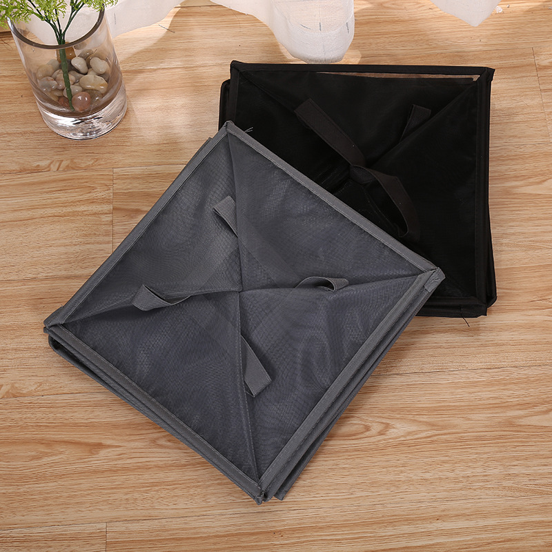 Сетчатая корзина для хранения одежды, большая прозрачная корзина для белья, складная корзина для белья