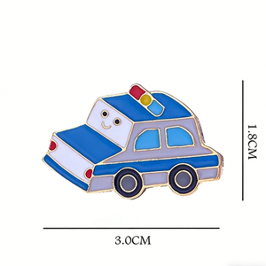 Badge <span class=keywords><strong>de</strong></span> voiture <span class=keywords><strong>de</strong></span> course, badge <span class=keywords><strong>de</strong></span> <span class=keywords><strong>camion</strong></span> <span class=keywords><strong>de</strong></span> pompiers mignon, badge pour enfants, badge pour étudiants, épingle à revers - Product Image 6