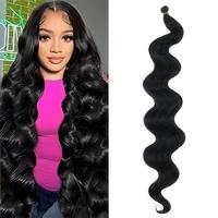 Extensions de cheveux synthétiques ondulés de 27 pouces, ignifuges, trame unique, épaisses, douces, couleur naturelle, teintes, vente en gros