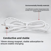 Kabel Data Pengisian Daya Magnetik Pogo Tipe C 8mm N52 Kustom OEM untuk Perangkat Pintar, Alat Pijat Kecantikan, Lampu Meja Grosir