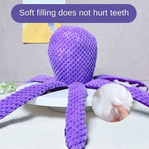 Juguete de Pulpo de Peluche de Terciopelo de Piña, Resistente a Mordeduras, Realista, con Airbag Integrado, Tentáculos Largos, Interactivo para Masticar - Product Image 6