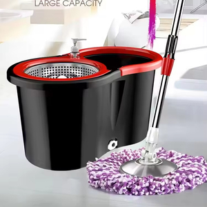 Vente en gros <span class=keywords><strong>Magic</strong></span> Spin 360 vadrouille en microfibre avec vadrouille de nettoyage et vadrouille à tige torsadée en acier inoxydable - Product Image 5