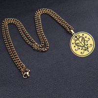 HLSS059 Amulette erzulie Ezili Freda Voodoo Loa Veve symbole Talisman bijoux en acier inoxydable marquage Laser pendentif collier