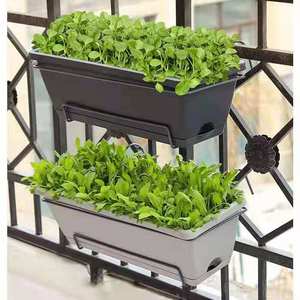 Vente en gros de supports pour pots de fleurs pour décoration intérieure Paniers design déco pour balcon Support et présentoir pour pots de légumes et de plantes - Product Image 2